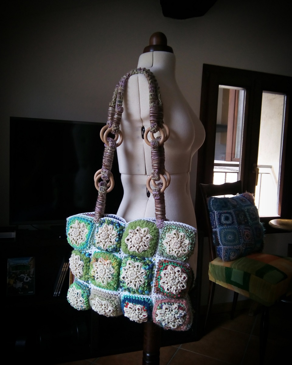 Neith Fiber Art Tote Bag - Neith borsa tote fiber art