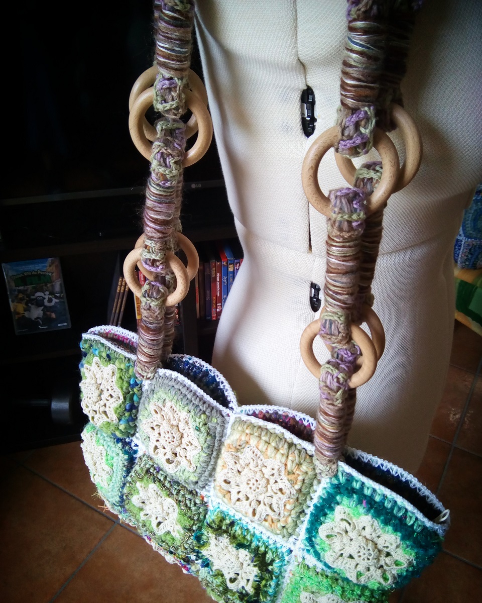 Neith Fiber Art Tote Bag - Neith borsa tote fiber art