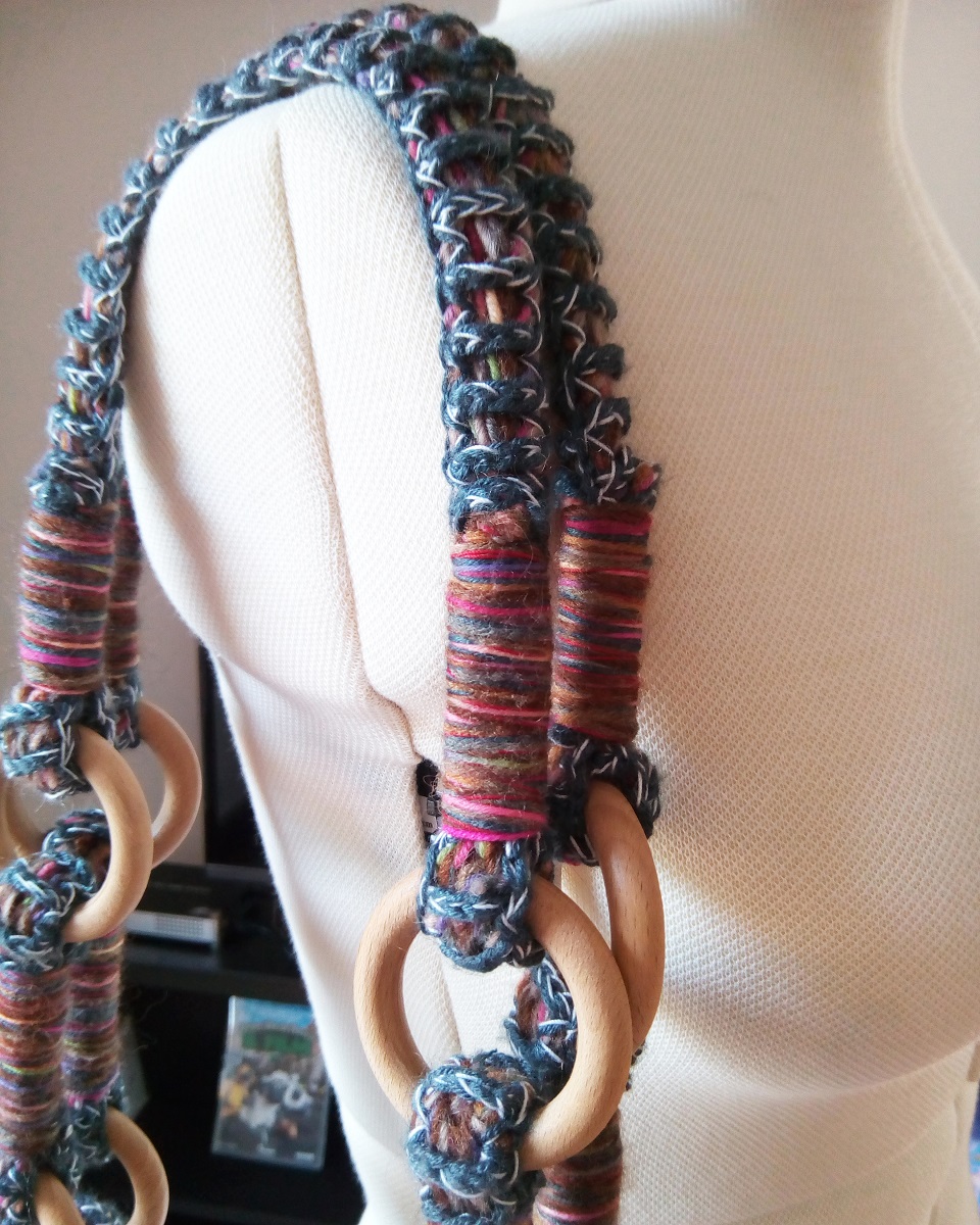 Serket Fiber Art Tote Bag - Selkis borsa tote fiber art